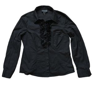 SPENCER JEREMY • Women’s Ruffle Button Up Shirt